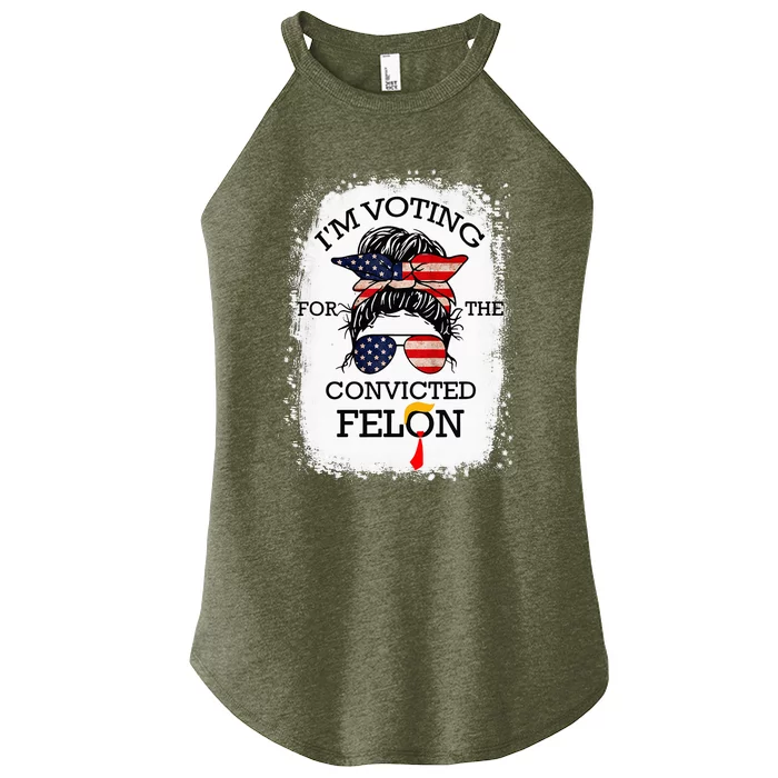 Trump 2024 Convicted Felon Women’s Perfect Tri Rocker Tank