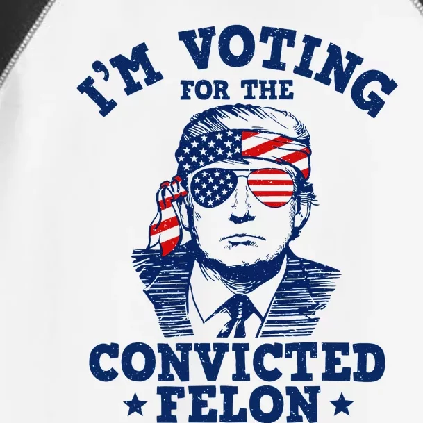 Trump 2024 Convicted Felon IM Voting Convicted Felon 2024 Toddler Fine Jersey T-Shirt