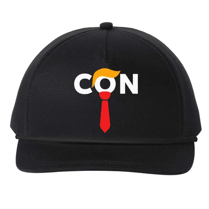 Trump 2024 Convicted Felon Don The Con Snapback Five-Panel Rope Hat