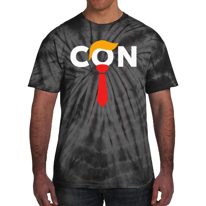 Trump 2024 Convicted Felon Don The Con Tie-Dye T-Shirt