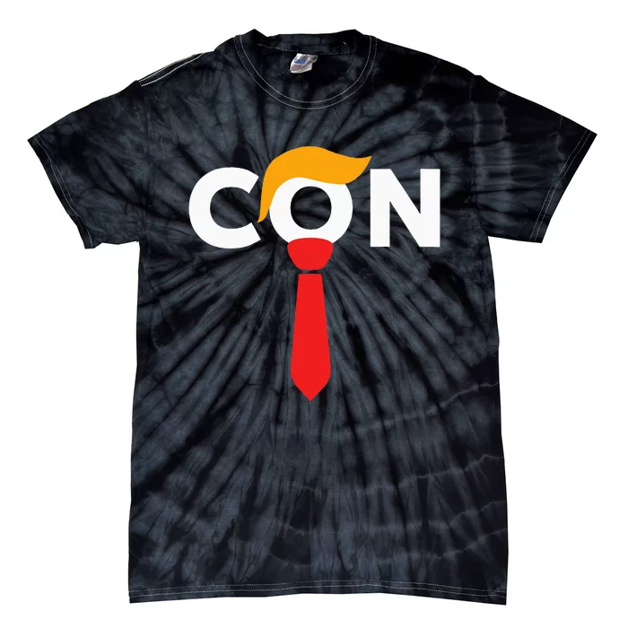 Trump 2024 Convicted Felon Don The Con Tie-Dye T-Shirt