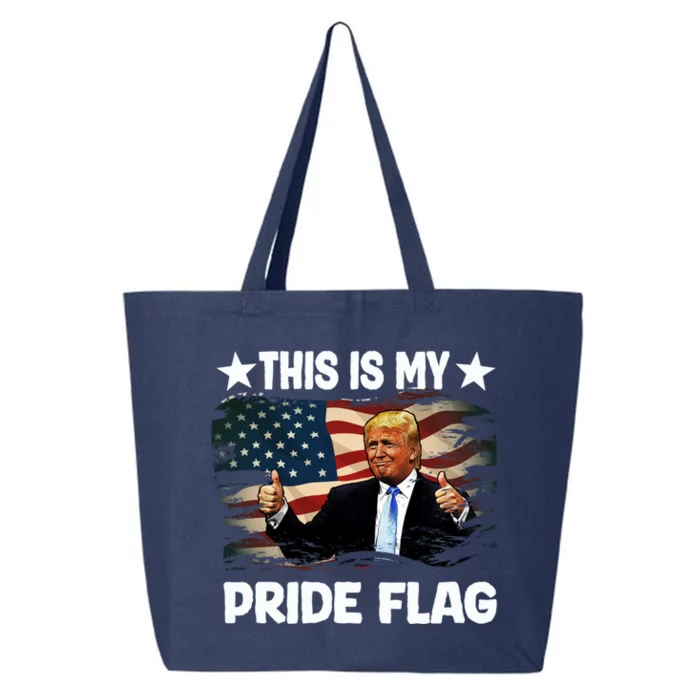 Trump 2024 Convicted Felon This Is My Pride Flag Gift 25L Jumbo Tote