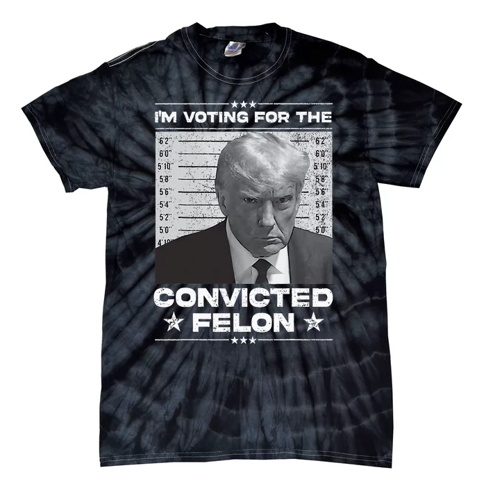 Trump 2024 Convicted Felon Tie-Dye T-Shirt