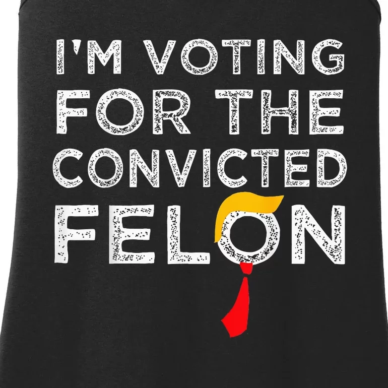 Trump 2024 Convicted Felon Ladies Essential Tank