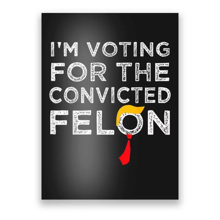 Trump 2024 Convicted Felon Poster