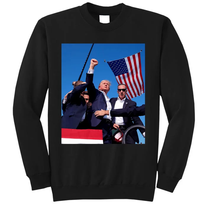 Trump 2024 Donald Trump Fist Pump Sweatshirt