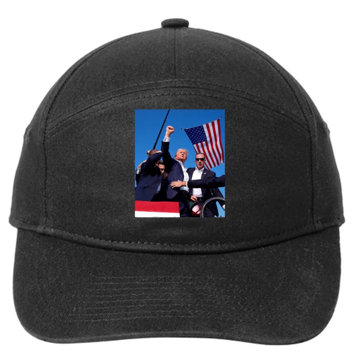 Trump 2024 Donald Trump Fist Pump 7-Panel Snapback Hat