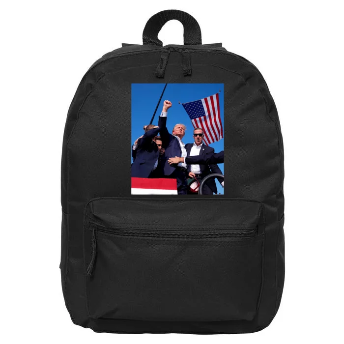 Trump 2024 Donald Trump Fist Pump 16 in Basic Backpack