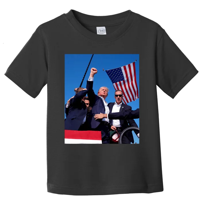 Trump 2024 Donald Trump Fist Pump Toddler T-Shirt