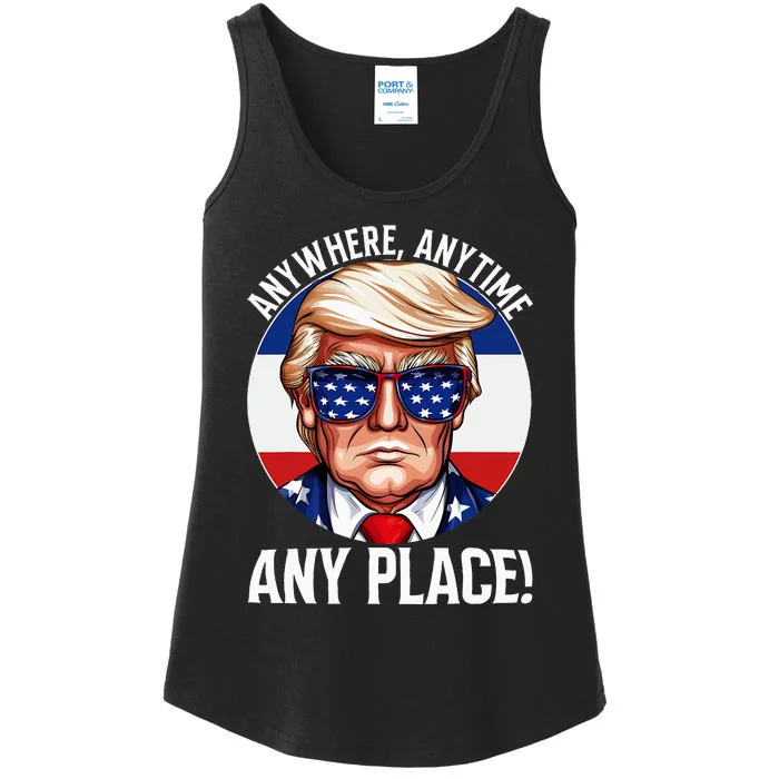 Trump 2024 Debate 2024 Election Funny Trump Biden Ladies Essential Tank