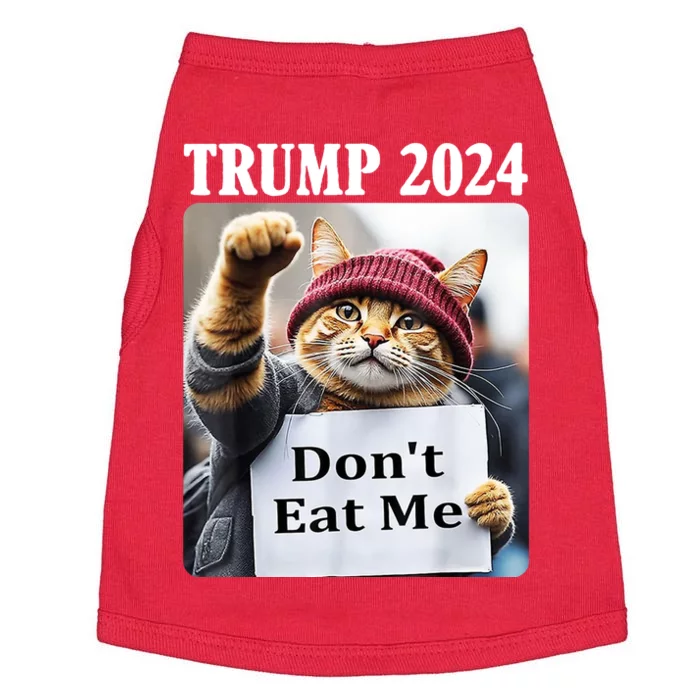 Trump 2024 Dont Eat Me Funny Cat Election Doggie Tank