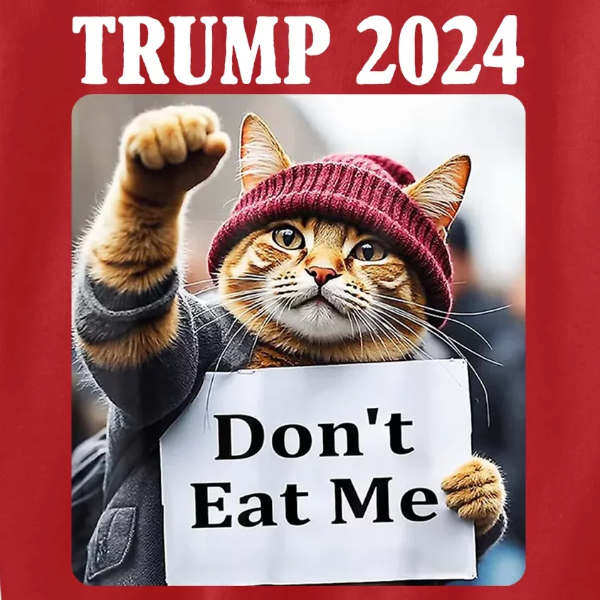 Trump 2024 Dont Eat Me Funny Cat Election Kids Sweatshirt