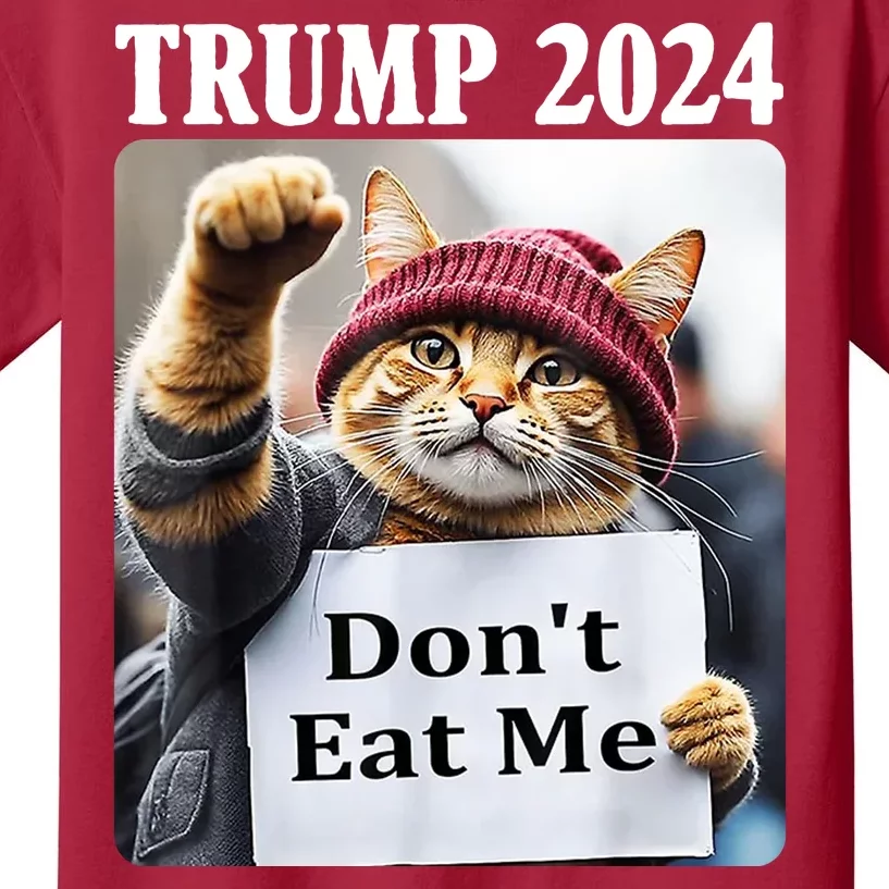 Trump 2024 Dont Eat Me Funny Cat Election Kids T-Shirt