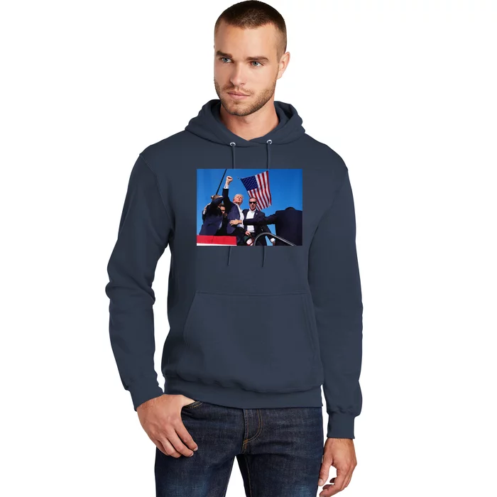 Trump 2024 Donald Trump Fist Pump Hoodie