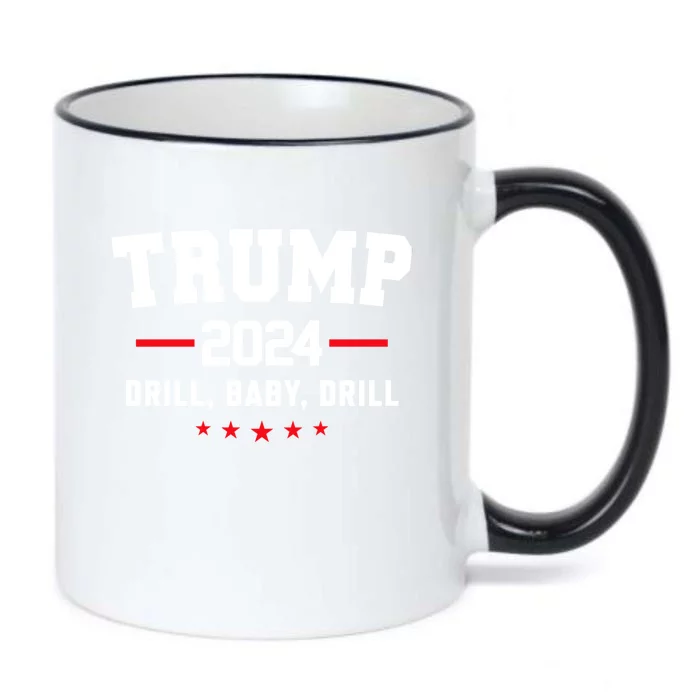 Trump 2024 Drill Baby Drill Funny Pro Trump Black Color Changing Mug