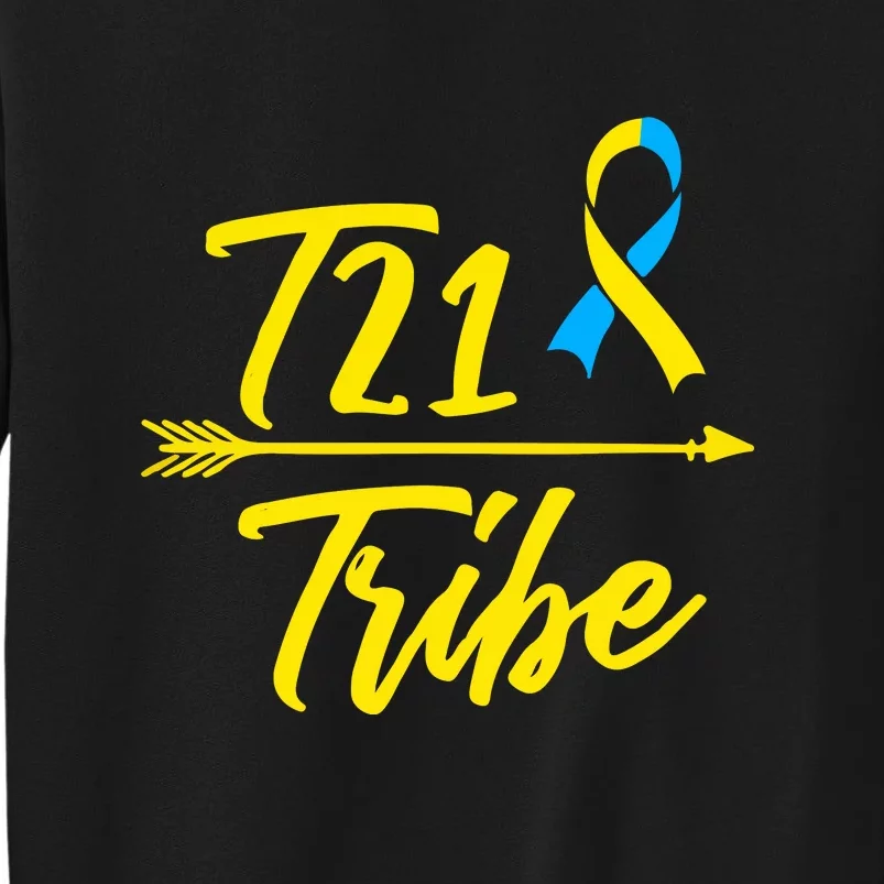 Trisomy 21 Down Syndrome Awareness Gift Tall Sweatshirt