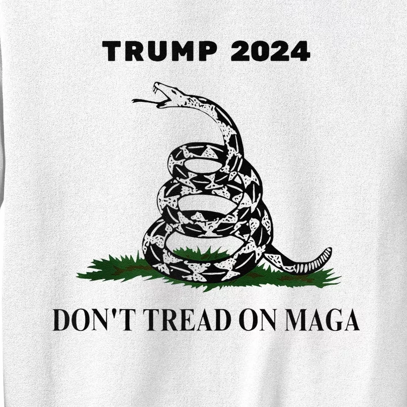 Trump 2024 DonT Tread On Maga Snake Rattlesnake Yellow Flag Sweatshirt