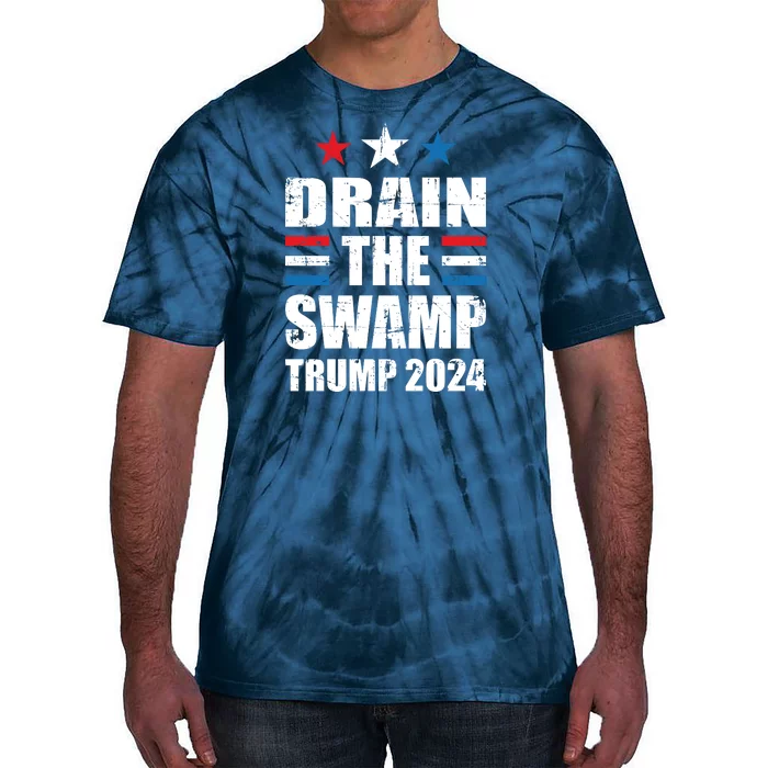 Trump 2024 | Drain The Swamp | Support Donald Trump Tie-Dye T-Shirt