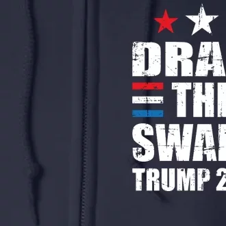 Trump 2024 | Drain The Swamp | Support Donald Trump Full Zip Hoodie