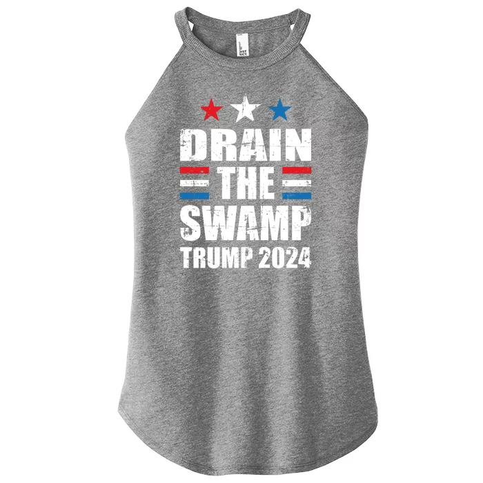 Trump 2024 | Drain The Swamp | Support Donald Trump Women’s Perfect Tri Rocker Tank