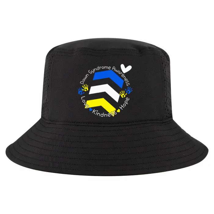 Trisomy 21 Down Syndrome Extra Three Chromosome Arrows Cool Comfort Performance Bucket Hat