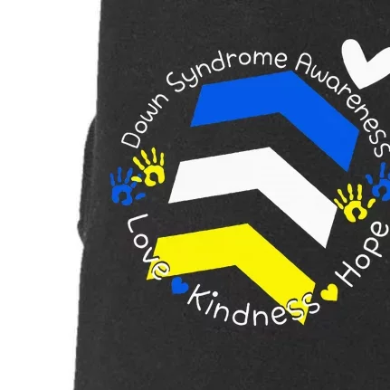 Trisomy 21 Down Syndrome Extra Three Chromosome Arrows Doggie 3-End Fleece Hoodie