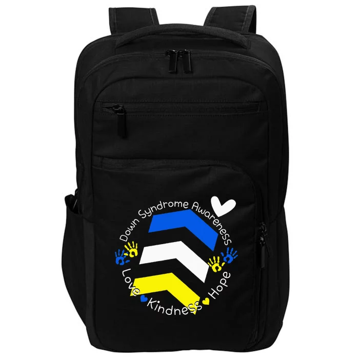 Trisomy 21 Down Syndrome Extra Three Chromosome Arrows Impact Tech Backpack