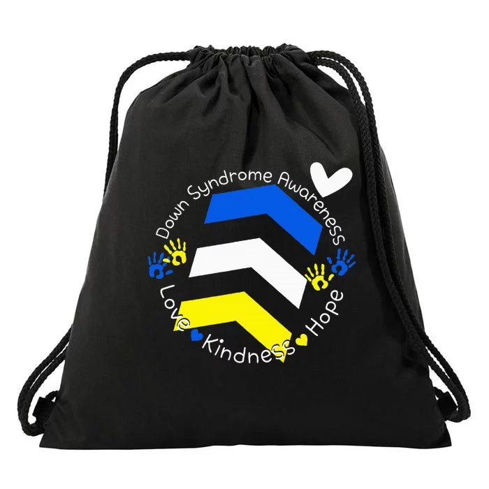 Trisomy 21 Down Syndrome Extra Three Chromosome Arrows Drawstring Bag