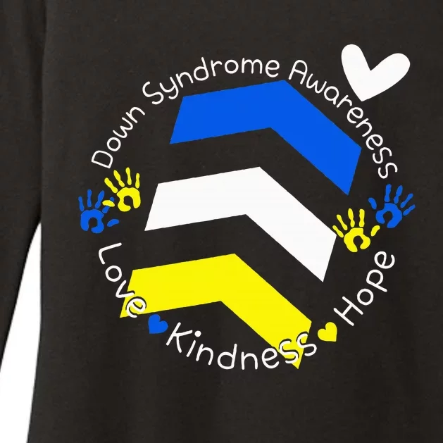 Trisomy 21 Down Syndrome Extra Three Chromosome Arrows Womens CVC Long Sleeve Shirt