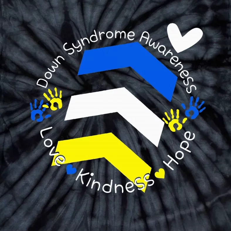 Trisomy 21 Down Syndrome Extra Three Chromosome Arrows Tie-Dye T-Shirt