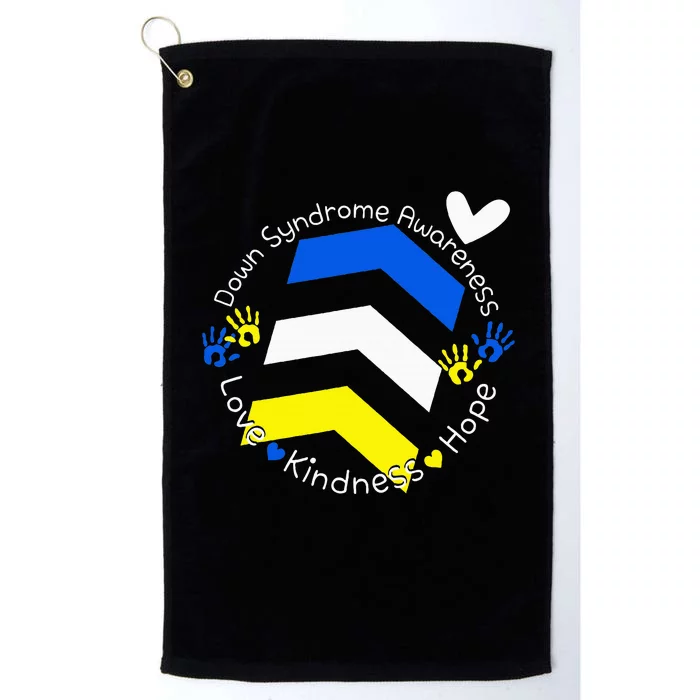 Trisomy 21 Down Syndrome Extra Three Chromosome Arrows Platinum Collection Golf Towel