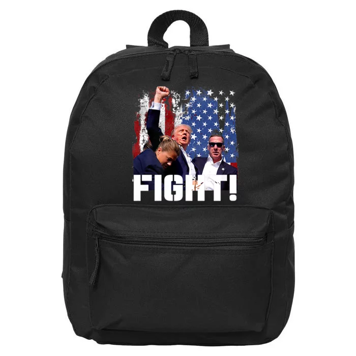 Trump 2024 Donald Trump Fist Pump 16 in Basic Backpack