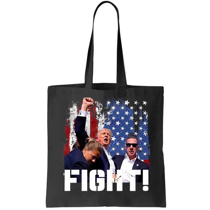 Trump 2024 Donald Trump Fist Pump Tote Bag