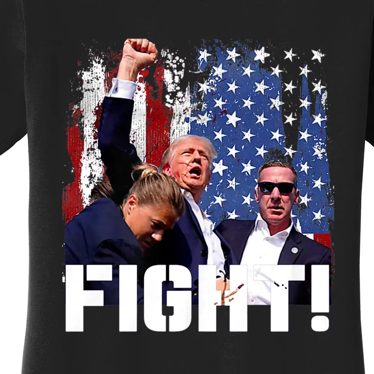 Trump 2024 Donald Trump Fist Pump Women's T-Shirt