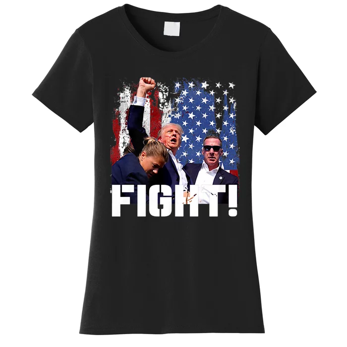 Trump 2024 Donald Trump Fist Pump Women's T-Shirt