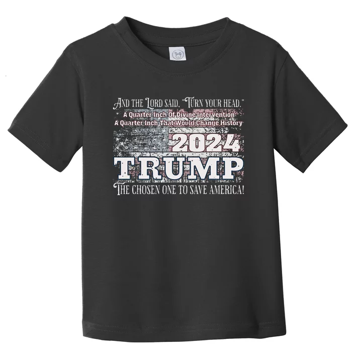 Trump 2024 Divine Intervention Toddler T-Shirt