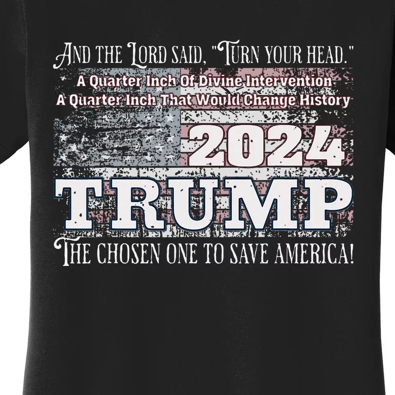 Trump 2024 Divine Intervention Women's T-Shirt