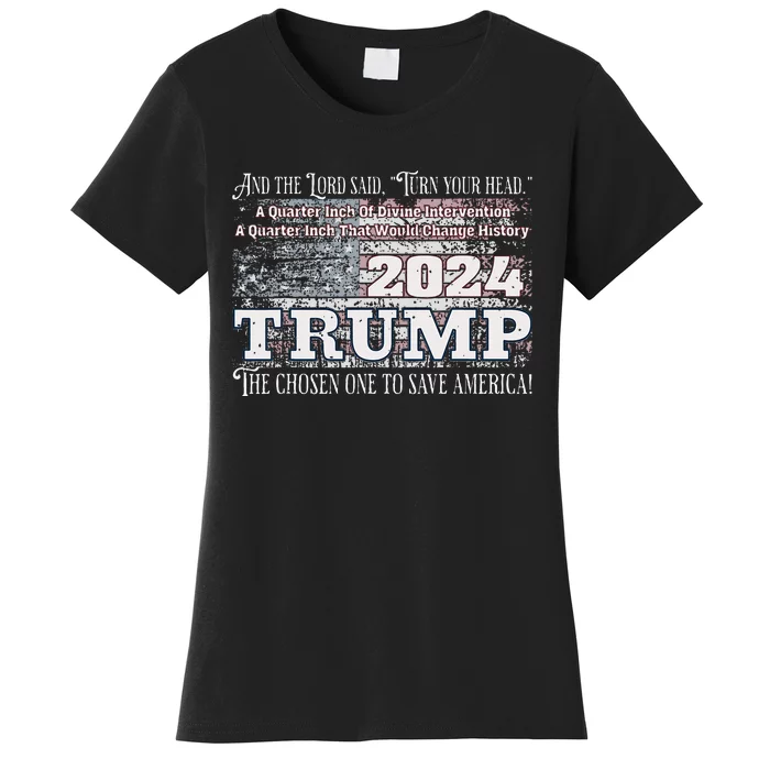 Trump 2024 Divine Intervention Women's T-Shirt