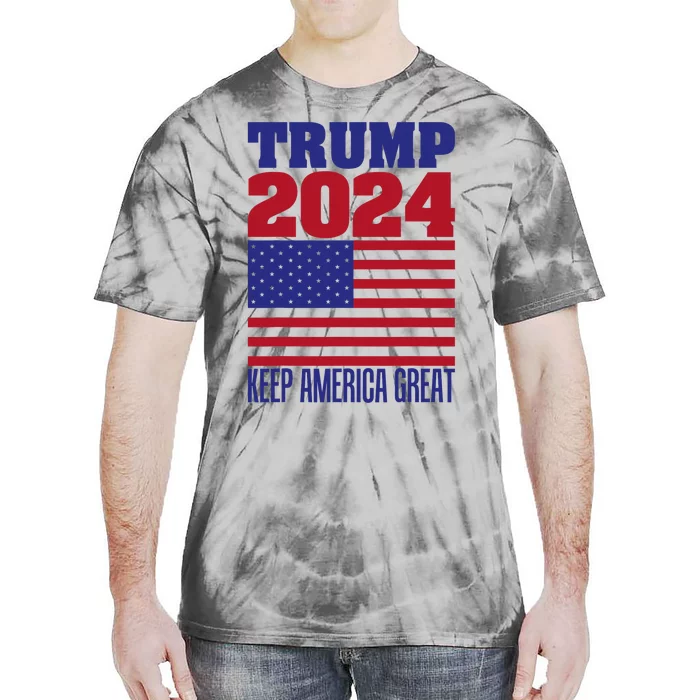 Trump 2024 Donald Trump Mike Pence 2024 Tie-Dye T-Shirt