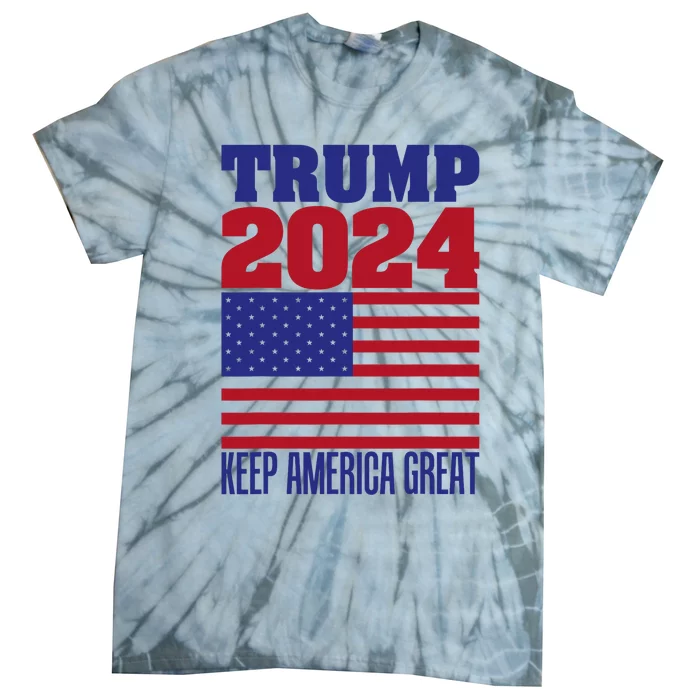 Trump 2024 Donald Trump Mike Pence 2024 Tie-Dye T-Shirt