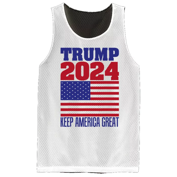 Trump 2024 Donald Trump Mike Pence 2024 Mesh Reversible Basketball Jersey Tank