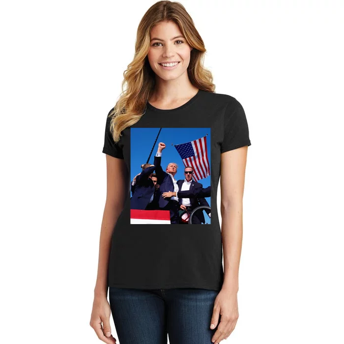 Trump 2024 Donald Trump Fist Pump Women's T-Shirt