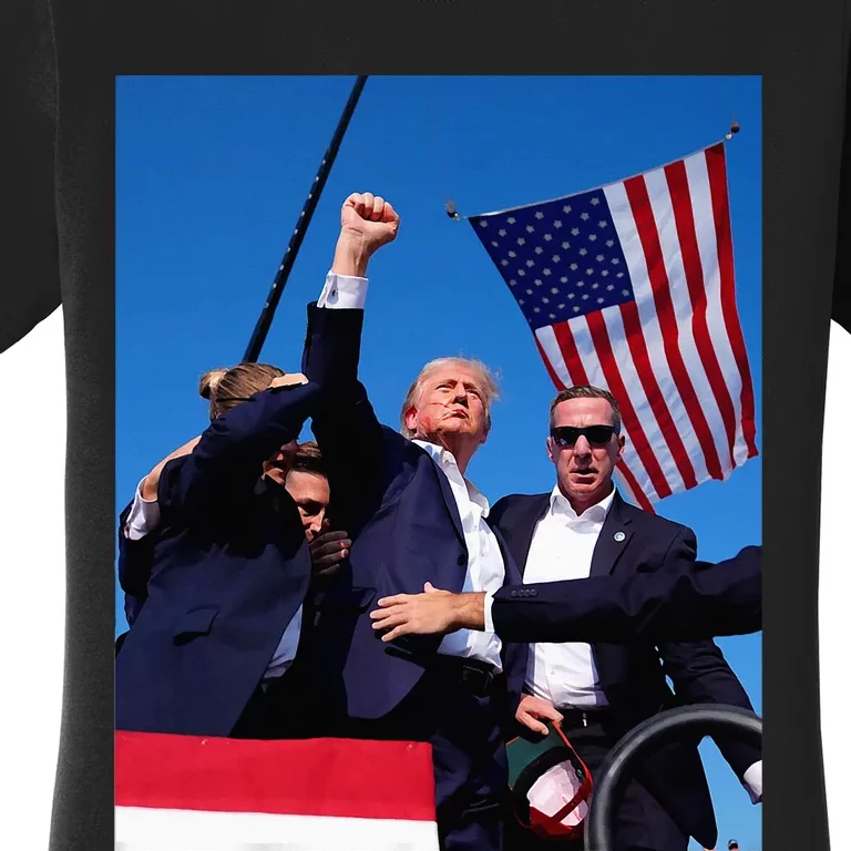 Trump 2024 Donald Trump Fist Pump Women's T-Shirt