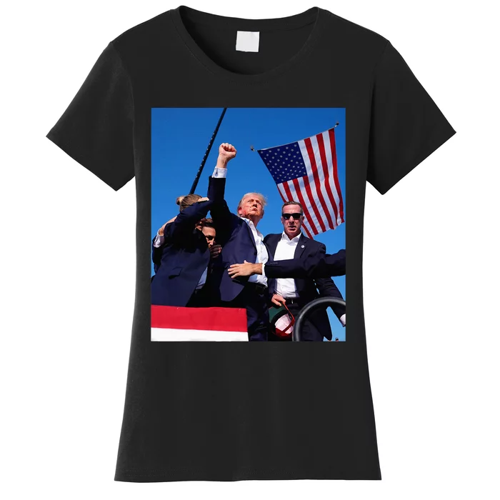 Trump 2024 Donald Trump Fist Pump Women's T-Shirt