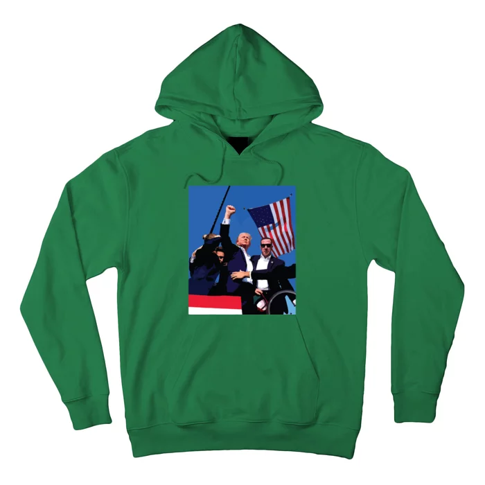 Trump 2024 Donald Trump Fist Pump Hoodie