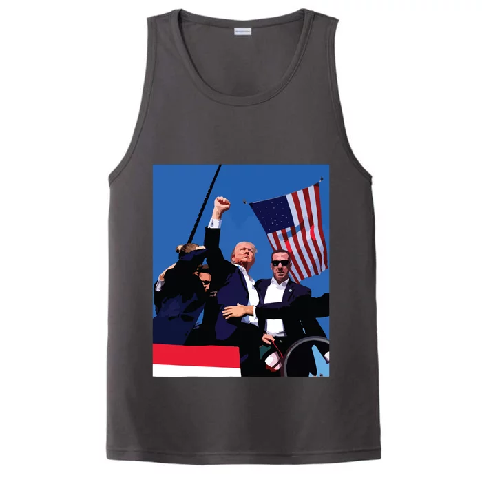 Trump 2024 Donald Trump Fist Pump Performance Tank