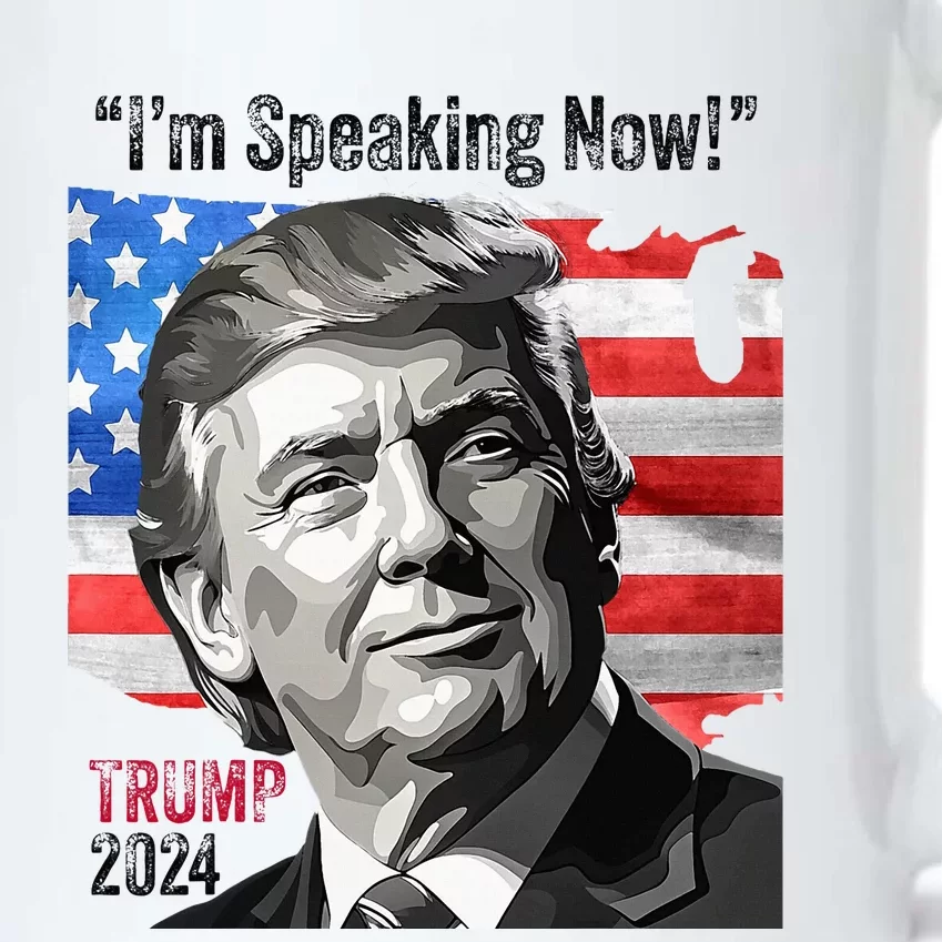 Trump 2024 Debate Quote IM Speaking Now Political Black Color Changing Mug