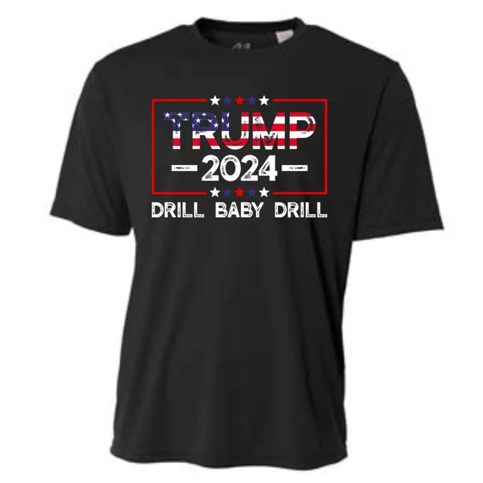 Trump 2024 Drill Baby Drill Cooling Performance Crew T-Shirt