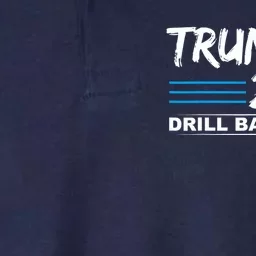 Trump 2024 Drill Baby Drill Softstyle Adult Sport Polo