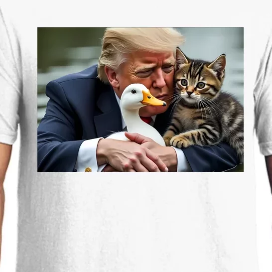 Trump 2024 Duck Kitten Pajama Set